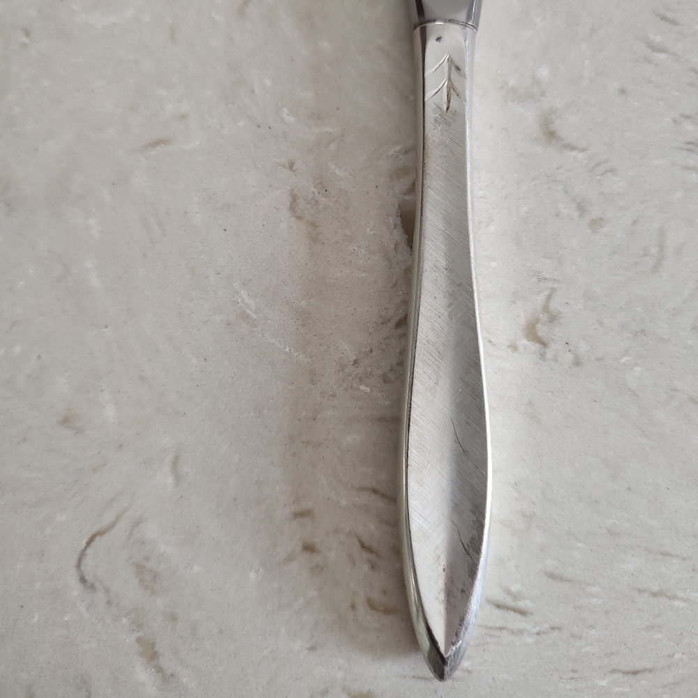 Gorham Gossamer Sterling Silver Butter Spreader Hollow Handle 7" Vintage - Picture 6 of 10